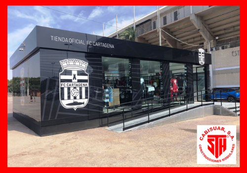 Tienda modular oficial Futbol Club Cartagena - Proyectos Cabisuar