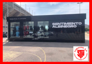 Tienda oficial modular FC Cartagena - Proyectos Cabisuar