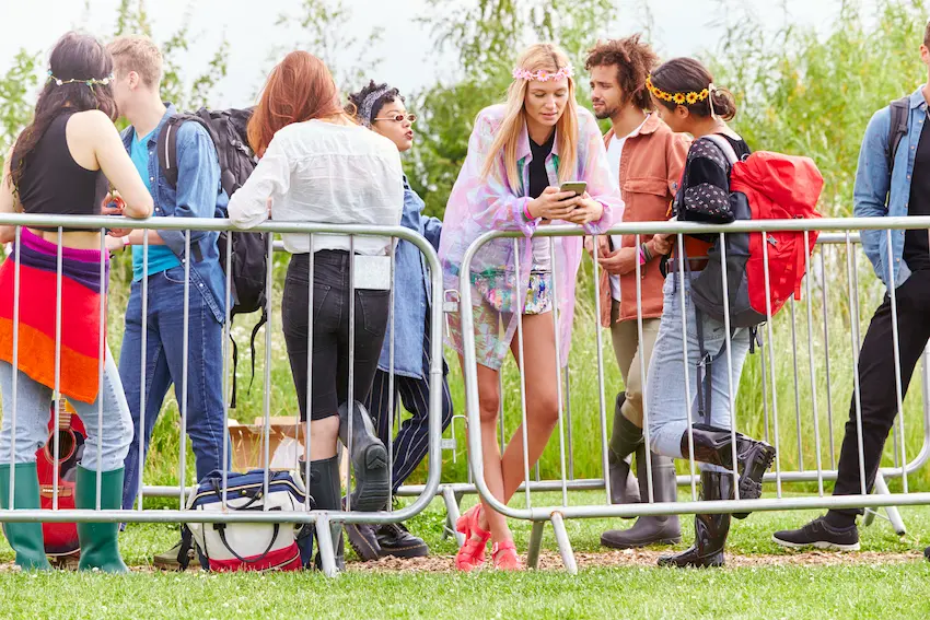 vallas de segurida en eventos